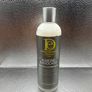 Gel definidor de rizos anti-frizz natural de almendra y aguacate Design Essentials, blanco, - Imagen 1 de 2