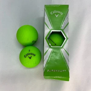 Callaway Supersoft Matte Golf Balls New 3 Pack Sleeve Green + 2 used - Picture 1 of 5
