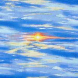 Landscape Medley Colorful Skies Blue Quilt Sew Fabric ELIZABETH'S STUDIO - Picture 1 of 1