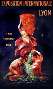 Poster Decorativo Esposizione Internazionale di Lione. Home Graphic Art Design. 3963 - Foto 1 di 1