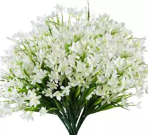6 Bundles Artificial Daffodils Flowers, Fake Artificial Greenery UV Resistant No - Picture 1 of 12