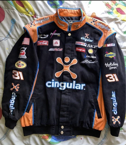 Chase Authentics Jeff Burton NASCAR Cingular Coca Cola Chevrolet Racing Jacket Cover