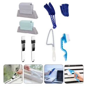 8 Pcs Cleaning Brush Set Air Vent Cleaner Sliding Track Household Brushes - Picture 1 of 12