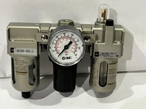 SMC # NAC2000-N02G-C PNEUMATIC REGULATOR & FILTER ASSY.  0-160 PSI - Picture 1 of 7