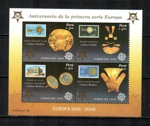 PERU Scott's 1482 ( S/S ) Europa Stamps 50th Anniversary F/VF MNH ( 2005 ) - Picture 1 of 1