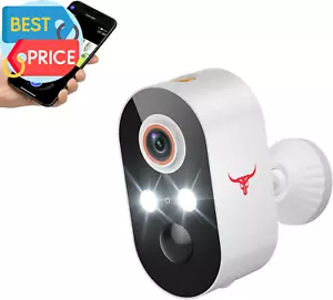 Telecamera di sicurezza esterna 1080P wireless con conversazione a 2 vie, alimentata a batteria, colore N - Foto 1 di 12