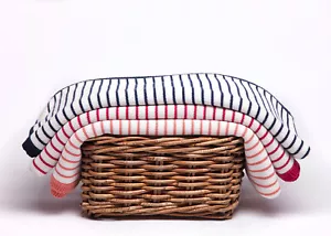 Knitted Blanket or Swaddling Blanket, 105cm by 75cm - Picture 1 of 8