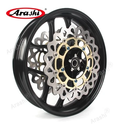 Fit Yamaha YZF-R1M 2015 - 2021 2016 2017 Front 17'' Wheel Rim+Brake Disc+Bolts - Imagem 1 de 4