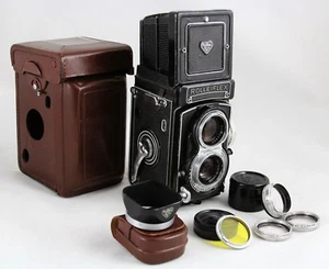 Rollei Rolleiflex T Vintage 6x6 TLR Kamera, Objektiv Zeiss Tessar 3,5/75mm & Extras - Bild 1 von 12