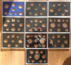 10 x ROYAL MINT Empty Proof Coin Set Perspex/Plastic Coin Case Holders - Picture 1 of 1