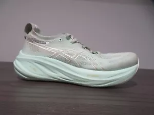 Asics Gel-Nimbus 26 Womens 7.5 Shoes Green Running Walking Sneaker 1012B601 Gym - Picture 1 of 9