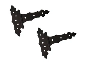 Kreuzgehänge Retro Antik Set Türbeschlag Ladenband Beschlag 200mm schwarz 2 Stk - Bild 1 von 2