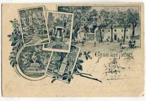 Litho AK Tiefurt,Schloss und Schlossgarten,bei Weimar 1899 - Bild 1 von 2