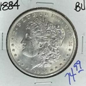DÓLAR DE PLATA MORGAN 1884-P ~ BU ~ MONEDA BONITA ~ REF#D/S - Imagen 1 de 2