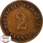 J 11  2 Pfennig KAISERREICH von 1910 G in SS  927845