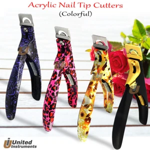 U Edge Nail Art Manicure Tips Cutter Acrylic Nail Scissors False Nail Clipper - Picture 1 of 4