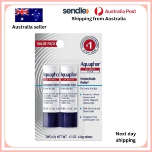 Aquaphor Lip Repair Stick, Protectant, Moisturizing Lip Balm Multipack, 2 Counts - Picture 1 of 1