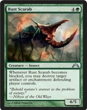 4x MTG: Rust Scarab - Green Uncommon - Gatecrash - GTC - Magic Card