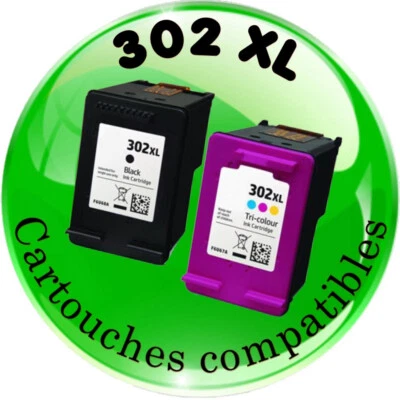 ENCRE4U Lot de 2, 3 ou 4 cartouches compatibles 302 XL pour HP DeskJet Envy OfficeJet