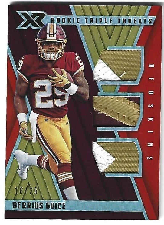 2018 PANINI XR DERRIUS GUICE ROOKIE TRIPLE THREADS GAME USED PATCH 16/25 MINT !! - Image 1 of 1
