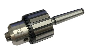 2MT 16MM KEY TYPE DRILL CHUCK WITH 2 MORSE TAPER 10MM DRAWBAR ARBOR RDGTOOLS - Picture 1 of 1