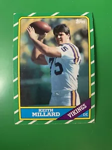 1986 Topps Keith Millard RC Minnesota Vikings #299 - Bild 1 von 2