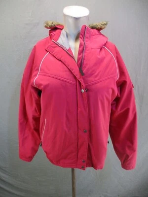 Columbia Talla 18/20 Niñas Cremallera Completa Cuello Soporte Bolsillo Piel Sintética Chaqueta de Esquí 048 Foto 1 de 4