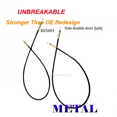 UPGRADED Metal For Econoline Van Handle Side Cargo Latch Release Actuator Cable - Image 1 of 4