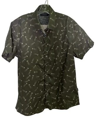 Stone Rose Shirt Mens Large Jellyfish pattern Short Sleeve Button Up - Image 1 of 3