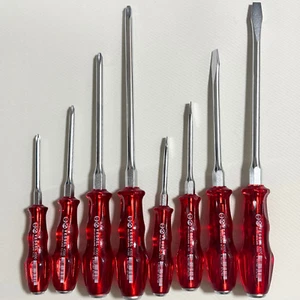 VESSEL 4500 Power Grip screwdriver full SET of 8 NEW - Picture 1 of 24