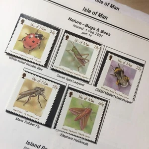 GB Isle of Man Mint Stamps 2001 Bugs & Bees Mint MNH Insects 5 WCP - Picture 1 of 1