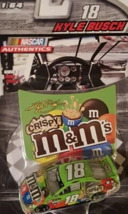 2015 Authentics Kyle Busch #18 M&M's Crispy & Hood 1:64 PACKAGE WEAR FREE SHIP! - Picture 1 of 1