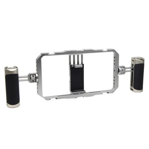 Plataforma de video universal para teléfono inteligente con asas dobles jaula para teléfono estuche de fotografía - Imagen 1 de 17