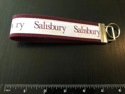 Universidad de Salisbury, llaveros, llaveros, muñeca, universidad, cordón de muñeca Foto 1 de 2