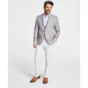 LAUREN RALPH LAUREN Herren Classic-Fit UltraFlex Stretch grau kariert Sportmantel - Bild 1 von 4