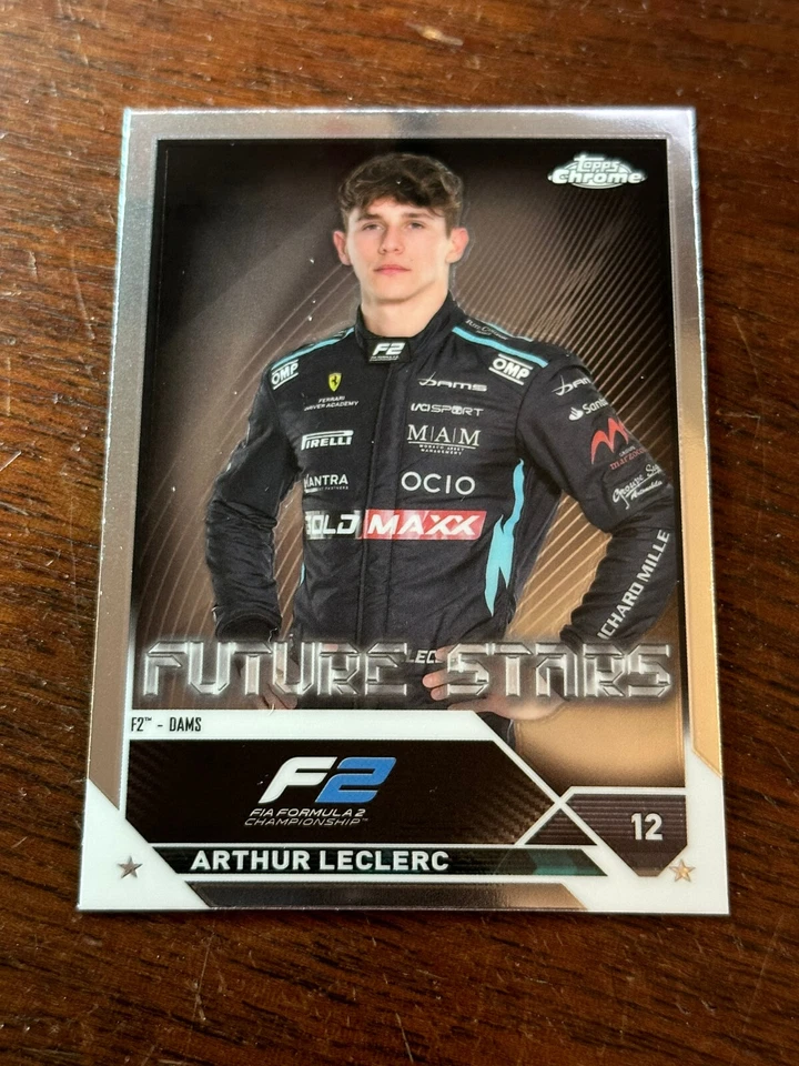 2023 Topps Chrome F1 Formula 1 F2 Base Future Stars Arthur Leclerc #85 - Image 1 of 1