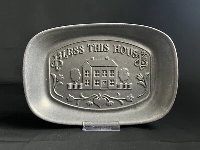 Wilton Armetale Bless This House Serving Platter Tray Dish - Image 1 of 4