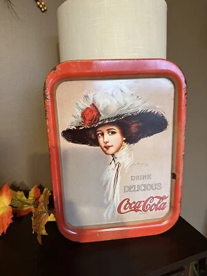 Vintage Coca Cola 1971 Serving Tray 1909 Coke Girl Hamilton King USA - Image 1 of 4