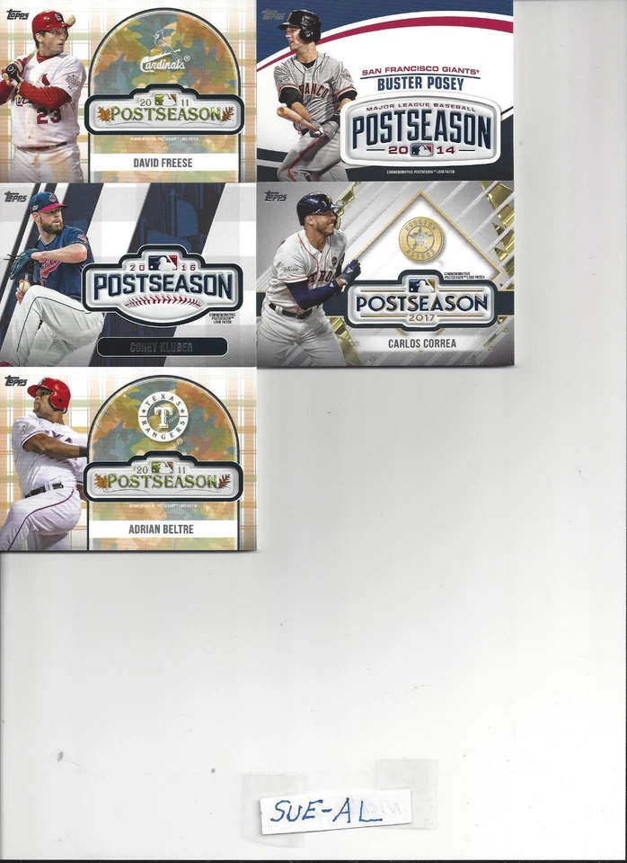 2018 Topps Update Buster Posey Postseason Logo Patch Relic San Francisco Giants - Image 1 of 1