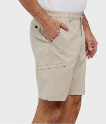 Greg Norman Mens 40 Shorts X-Treme Comfort Stretch Performance Fabric Taupe 9.5" - Image 1 of 4