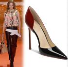 Women's Pointed Toe Patent Leather High Heels Stilettos Shoes Party Plus Size
