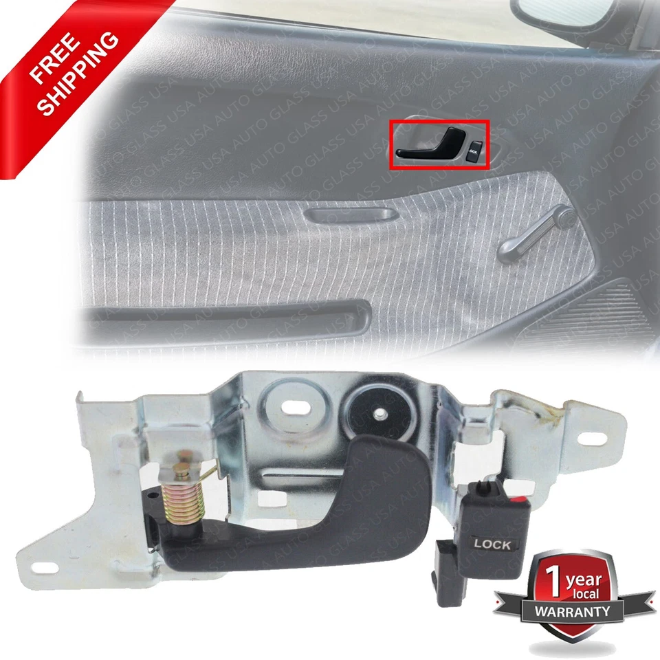 Maçaneta da porta dianteira interior lateral do motorista para 1992-1995 Honda Civic Coupe - Imagem 1 de 4