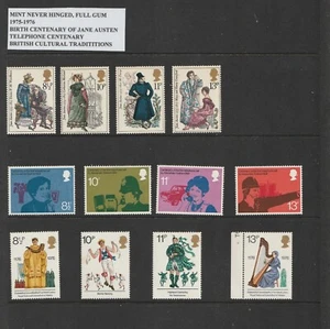 Great Britain GB 1975-1976 3 MINT NEVER HINGED SETS - Picture 1 of 1