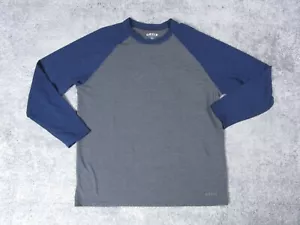 Orvis Raglan Shirt Mens XL Blue Gray Colorblock Long Sleeve Casual Stretch - Picture 1 of 9