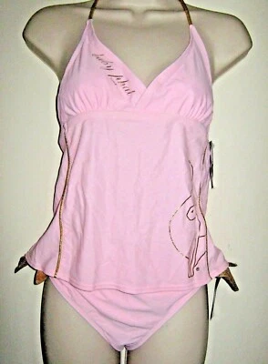  Traje de baño Tankini trasero delantal 2 piezas oro rosa Phat bebé raro para niñas talla 16  Foto 1 de 4