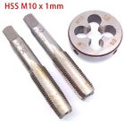 Hss M10 X 1Mm Metric Thread Taper And Plug Tap And Die Set For Machinery Repair