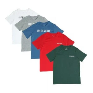 Jack & Jones Boy's Jack Jones Kai 5 Pack T-Shirts Size 14 Years / EU164 - Picture 1 of 3