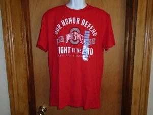 Ohio State Buckeyes Our Honor Defend Fight to the End Men's T Shirt Large NWT - Picture 1 of 3
