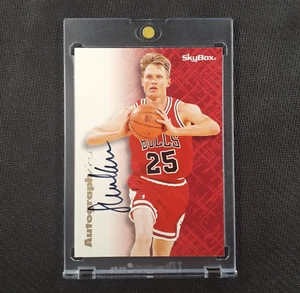 1996-97 Skybox Premium Steve Kerr Autographics On Card Auto NM-MT Bulls! - Picture 1 of 3