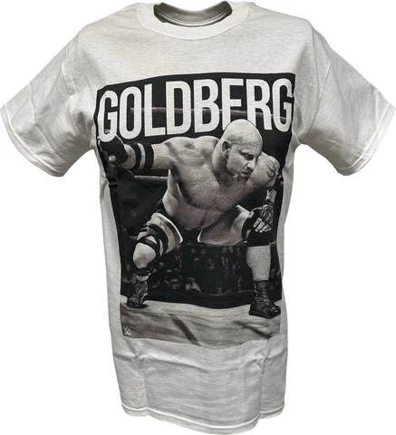 Bill Goldberg Predator WWE Mens White T-shirt Cover